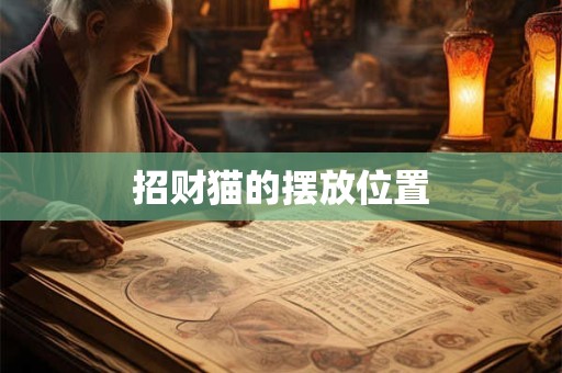 招财猫的摆放位置