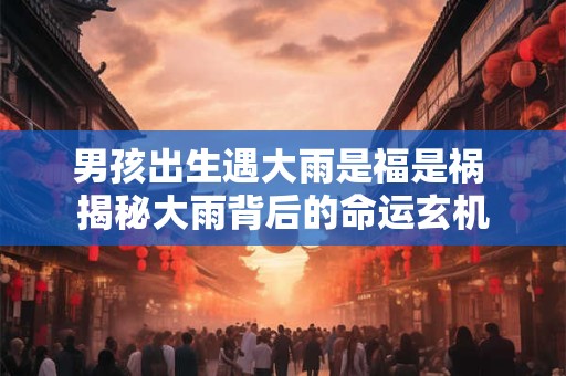 男孩出生遇大雨是福是祸 揭秘大雨背后的命运玄机