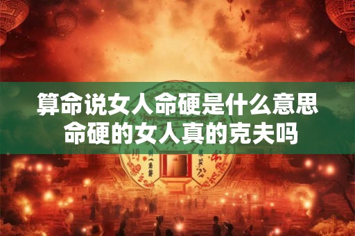 算命说女人命硬是什么意思 命硬的女人真的克夫吗