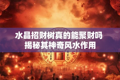 水晶招财树真的能聚财吗 揭秘其神奇风水作用
