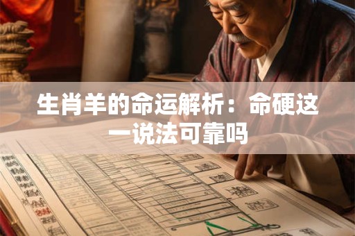 生肖羊的命运解析：命硬这一说法可靠吗