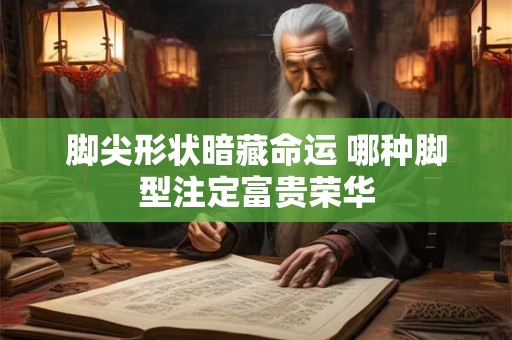脚尖形状暗藏命运 哪种脚型注定富贵荣华