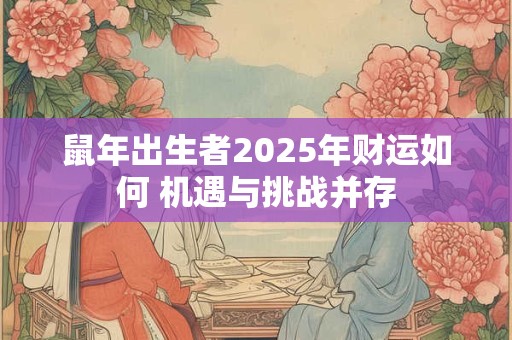 鼠年出生者2025年财运如何 机遇与挑战并存