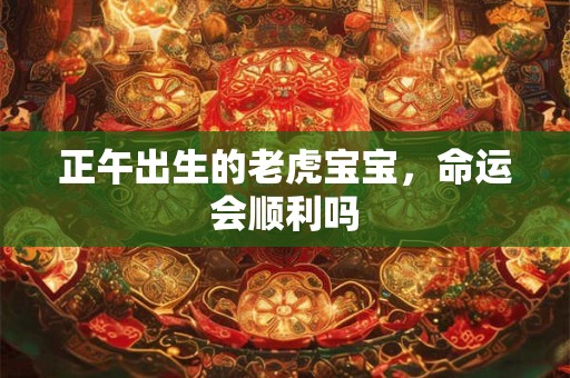 正午出生的老虎宝宝，命运会顺利吗