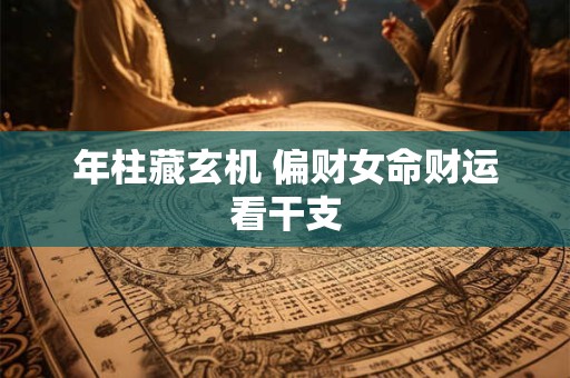 年柱藏玄机 偏财女命财运看干支