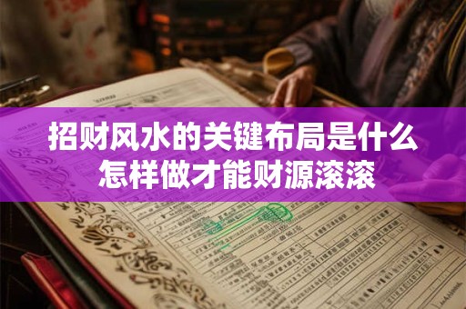 招财风水的关键布局是什么 怎样做才能财源滚滚