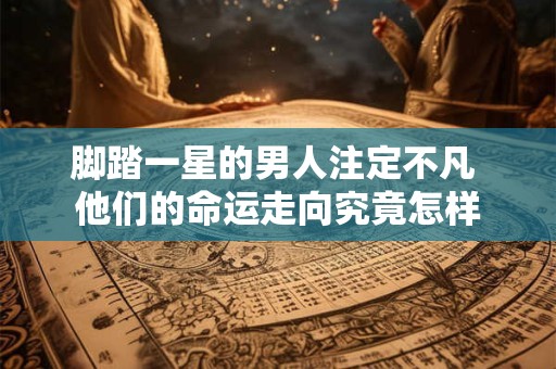 脚踏一星的男人注定不凡 他们的命运走向究竟怎样