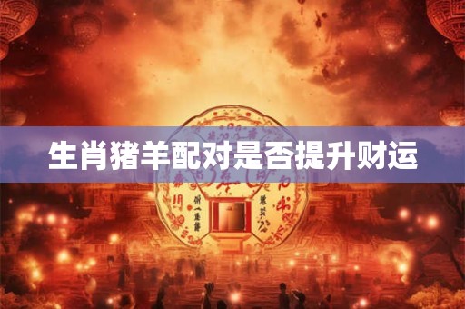 生肖猪羊配对是否提升财运