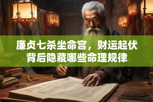 廉贞七杀坐命宫，财运起伏背后隐藏哪些命理规律