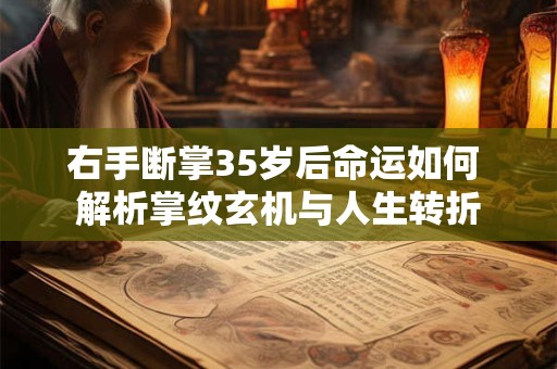 右手断掌35岁后命运如何 解析掌纹玄机与人生转折