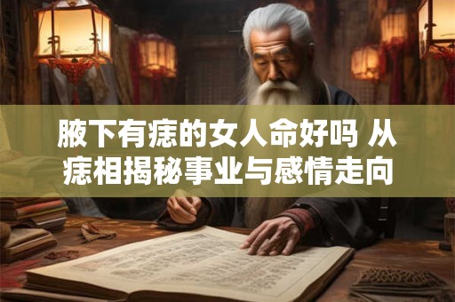 腋下有痣的女人命好吗 从痣相揭秘事业与感情走向