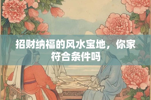 招财纳福的风水宝地，你家符合条件吗