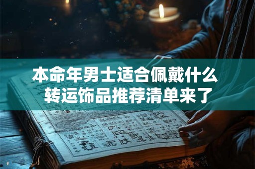 本命年男士适合佩戴什么 转运饰品推荐清单来了