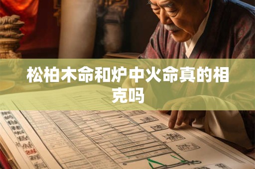 松柏木命和炉中火命真的相克吗