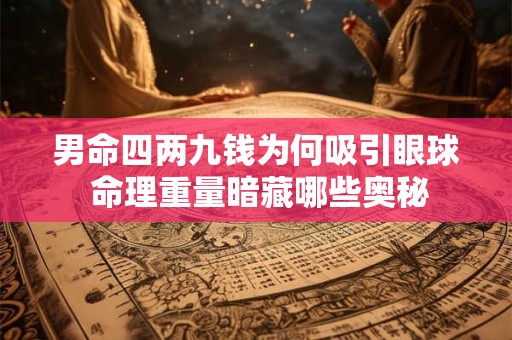 男命四两九钱为何吸引眼球 命理重量暗藏哪些奥秘