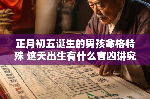 正月初五诞生的男孩命格特殊 这天出生有什么吉凶讲究