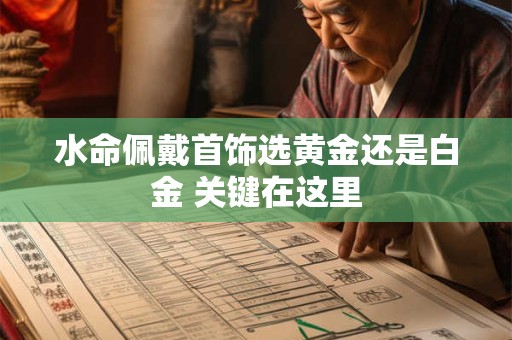 水命佩戴首饰选黄金还是白金 关键在这里