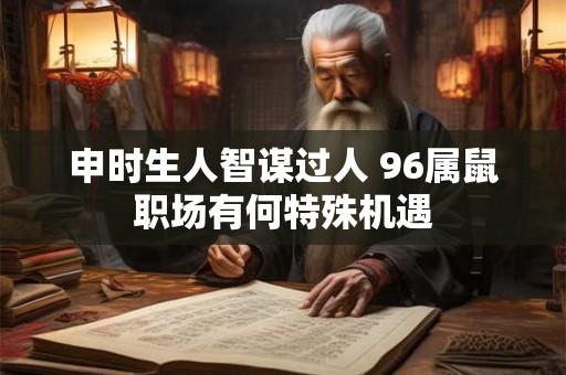 申时生人智谋过人 96属鼠职场有何特殊机遇