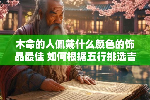 木命的人佩戴什么颜色的饰品最佳 如何根据五行挑选吉祥色
