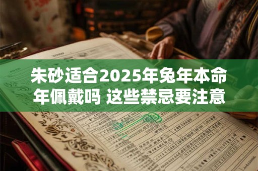 朱砂适合2025年兔年本命年佩戴吗 这些禁忌要注意