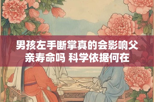 男孩左手断掌真的会影响父亲寿命吗 科学依据何在