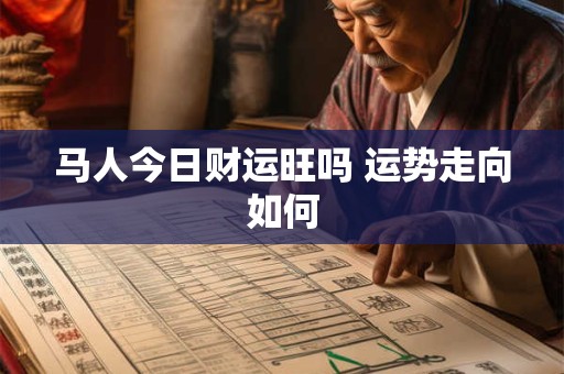 马人今日财运旺吗 运势走向如何