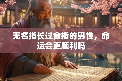 无名指长过食指的男性，命运会更顺利吗