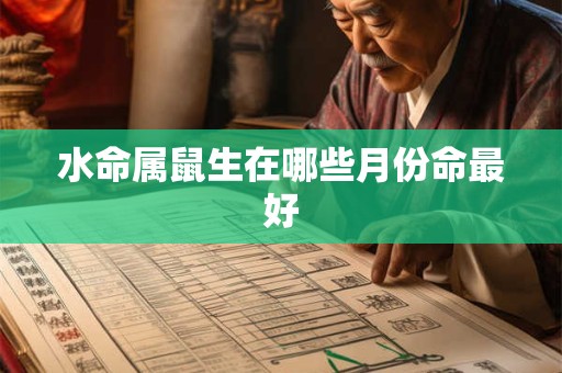 水命属鼠生在哪些月份命最好