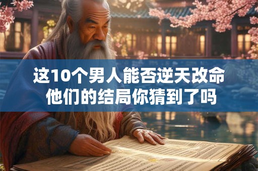 这10个男人能否逆天改命 他们的结局你猜到了吗