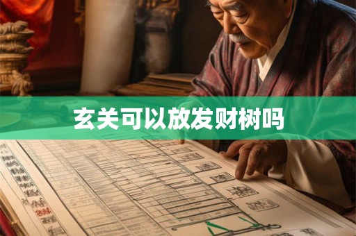 玄关可以放发财树吗