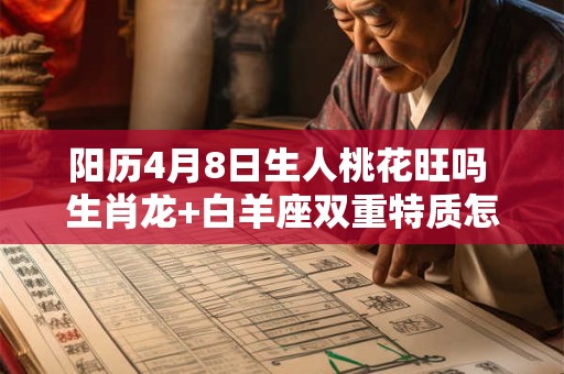 阳历4月8日生人桃花旺吗 生肖龙+白羊座双重特质怎么看