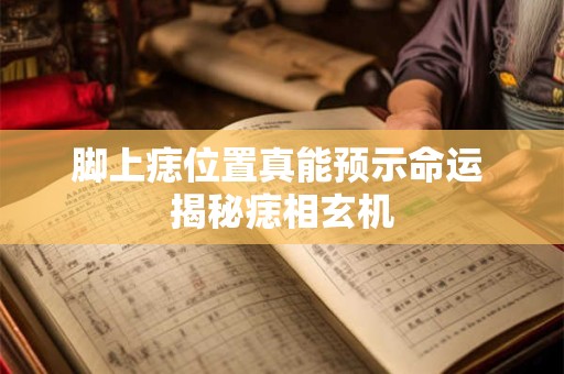 脚上痣位置真能预示命运 揭秘痣相玄机