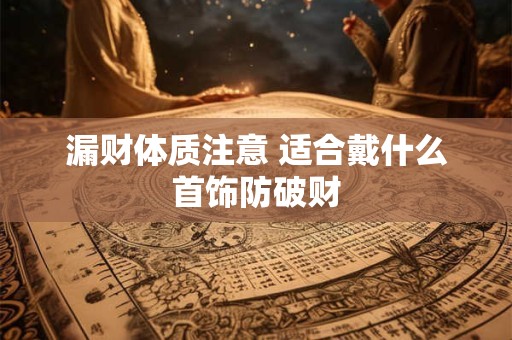 漏财体质注意 适合戴什么首饰防破财
