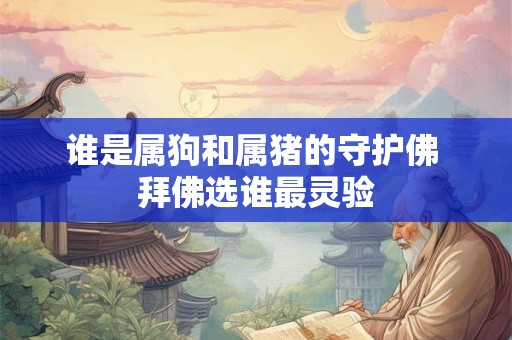 谁是属狗和属猪的守护佛 拜佛选谁最灵验