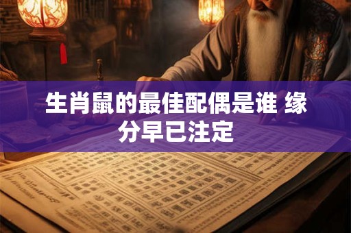 生肖鼠的最佳配偶是谁 缘分早已注定