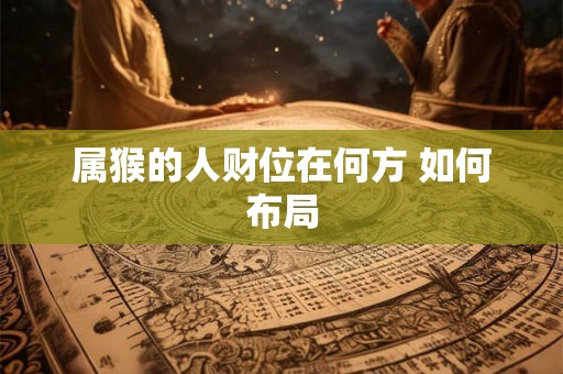 属猴的人财位在何方 如何布局