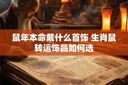 鼠年本命戴什么首饰 生肖鼠转运饰品如何选