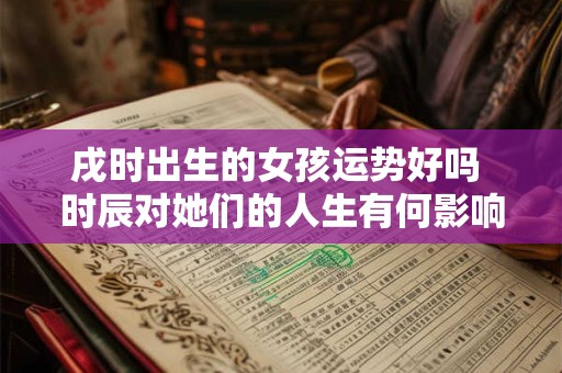 戌时出生的女孩运势好吗 时辰对她们的人生有何影响