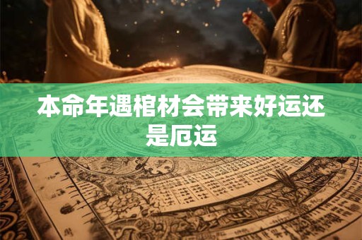 本命年遇棺材会带来好运还是厄运