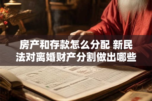 房产和存款怎么分配 新民法对离婚财产分割做出哪些重大调整