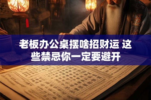详细阅读:老板办公桌摆啥招财运 这些禁忌你一定要避开 老板办公桌摆啥招财运 这些禁忌你一定要避开