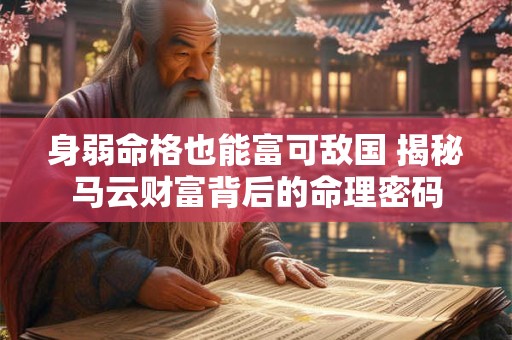 身弱命格也能富可敌国 揭秘马云财富背后的命理密码