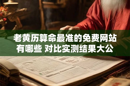 老黄历算命最准的免费网站有哪些 对比实测结果大公开