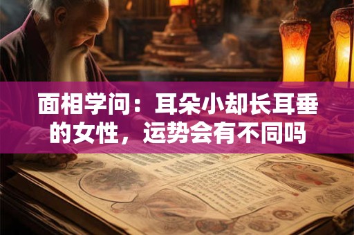 面相学问：耳朵小却长耳垂的女性，运势会有不同吗
