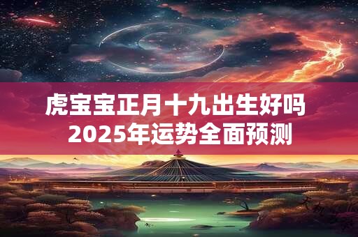 虎宝宝正月十九出生好吗 2025年运势全面预测