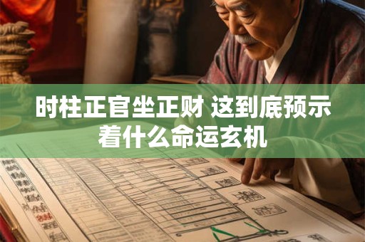 详细阅读:时柱正官坐正财 这到底预示着什么命运玄机 时柱正官坐正财 这到底预示着什么命运玄机