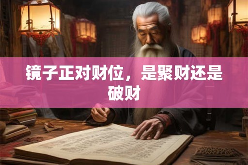 镜子正对财位，是聚财还是破财