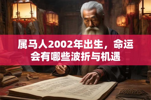 属马人2002年出生，命运会有哪些波折与机遇