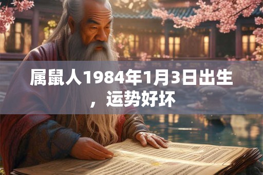 属鼠人1984年1月3日出生，运势好坏