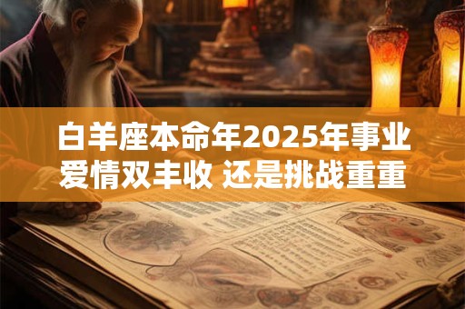 白羊座本命年2025年事业爱情双丰收 还是挑战重重